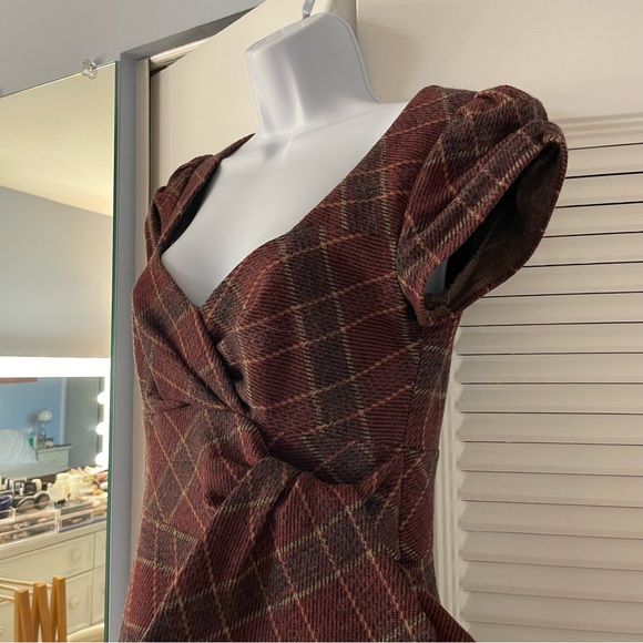 Nanette Lepore Plaid Wool Dress - Picture 2 of 10